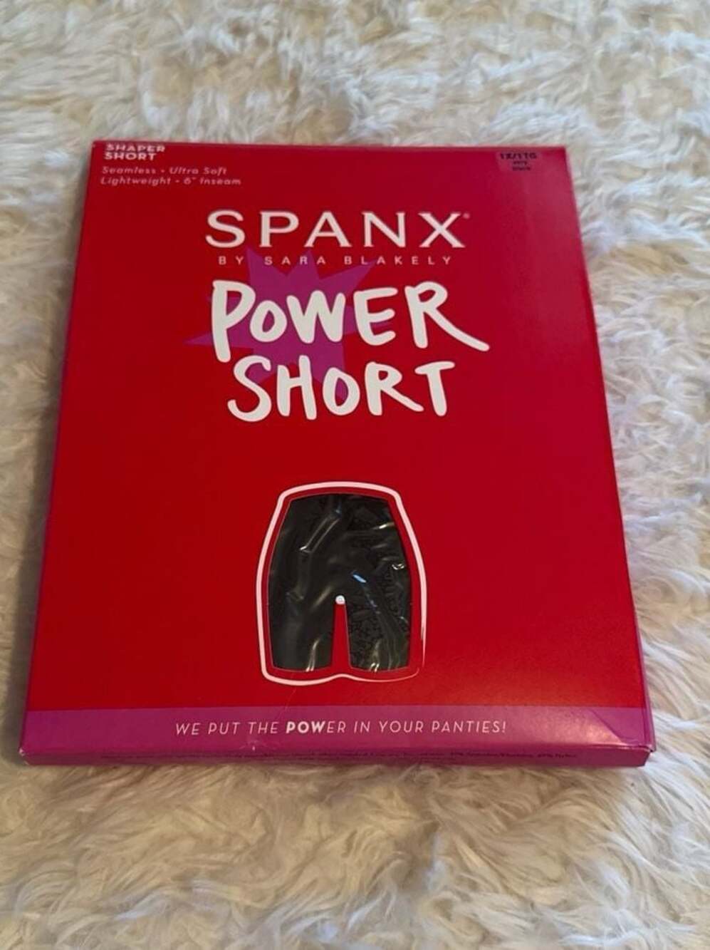 SPANX Power Short Seamless Lightweight Shaper Short 1X Very Black